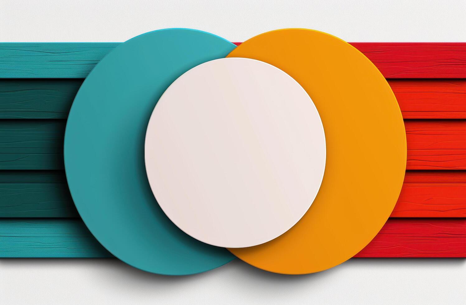 Colorful abstract geometric shapes photo