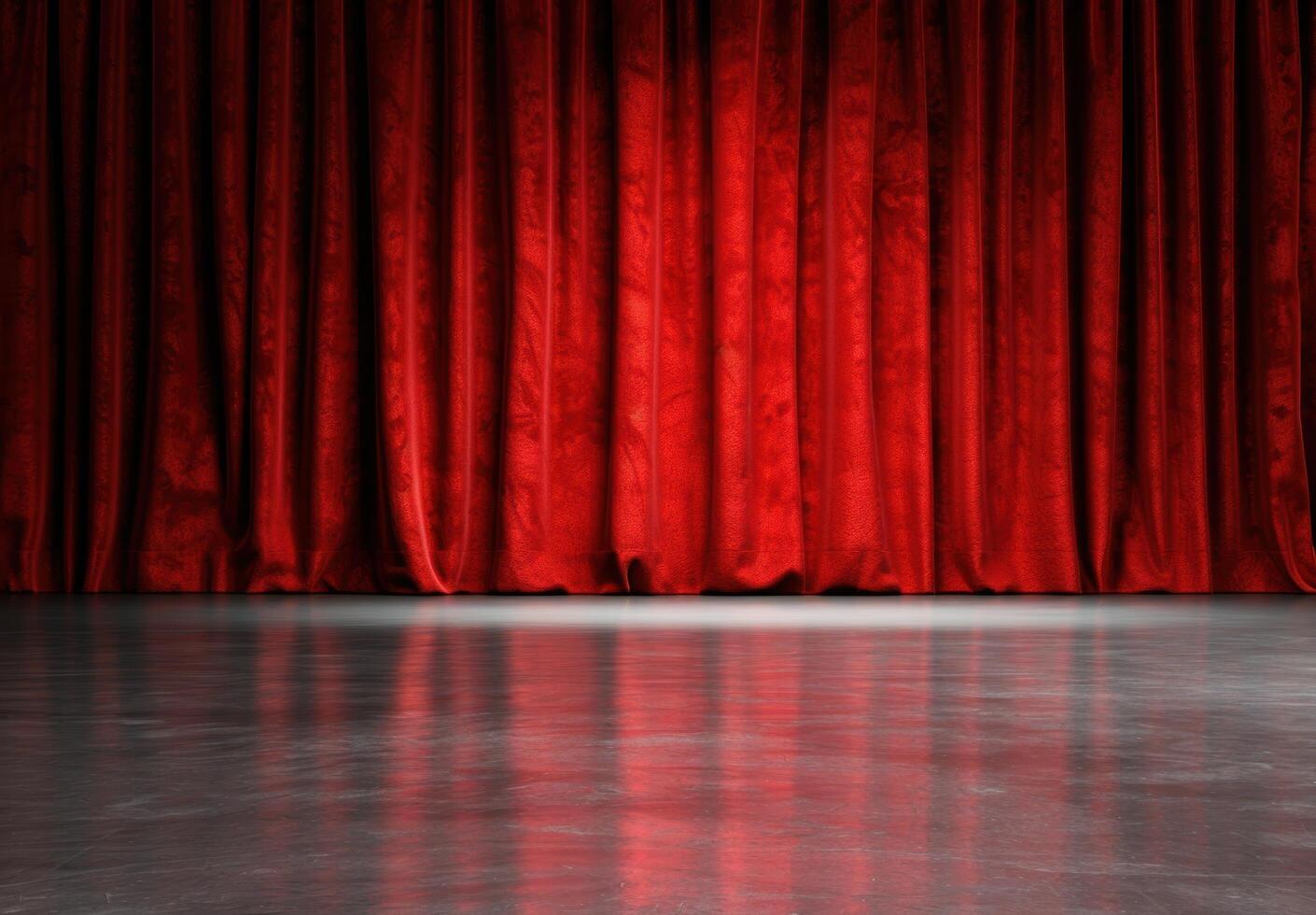 dramatic red theater curtain backdrop photo