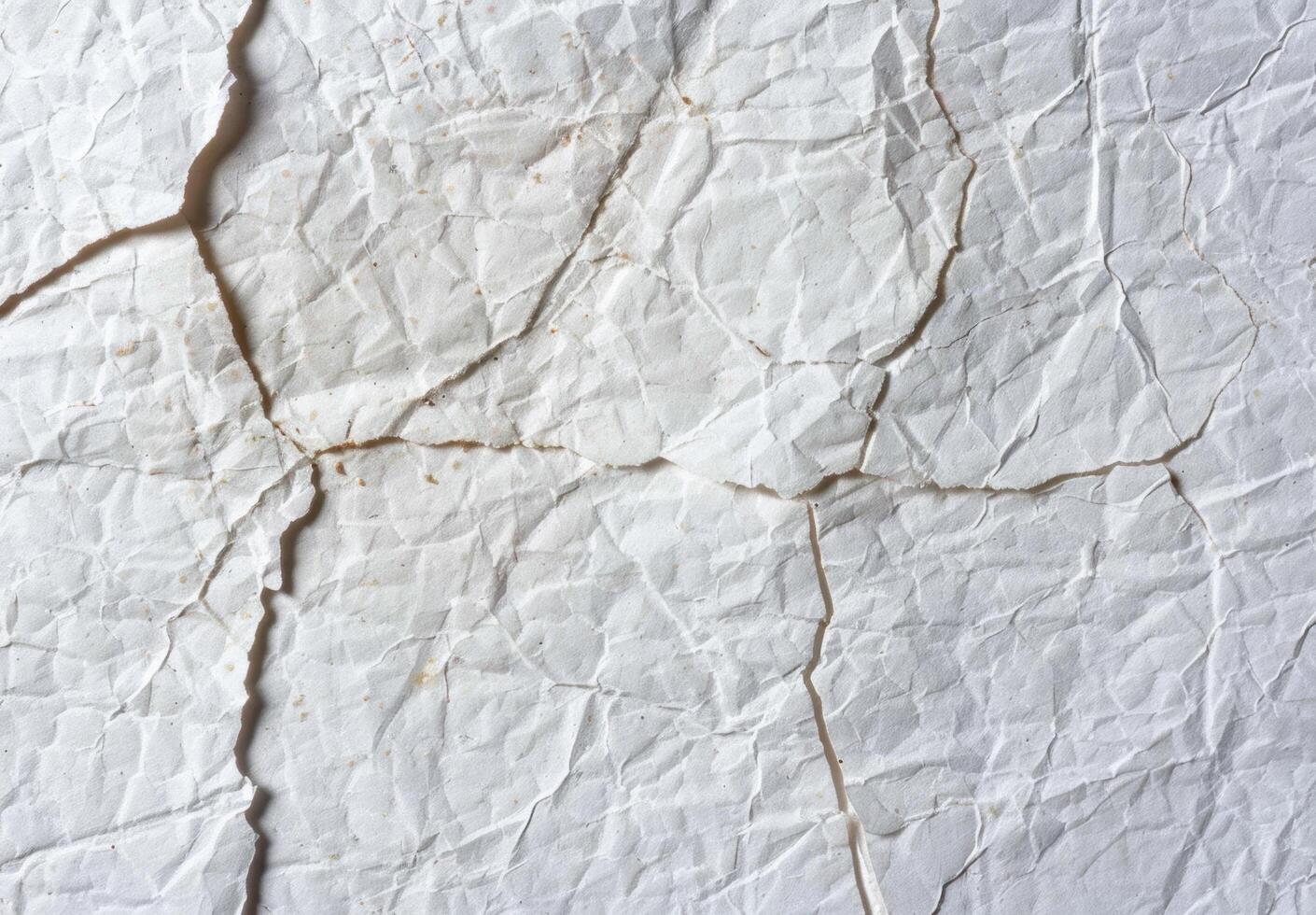 Crumpled white paper texture background photo