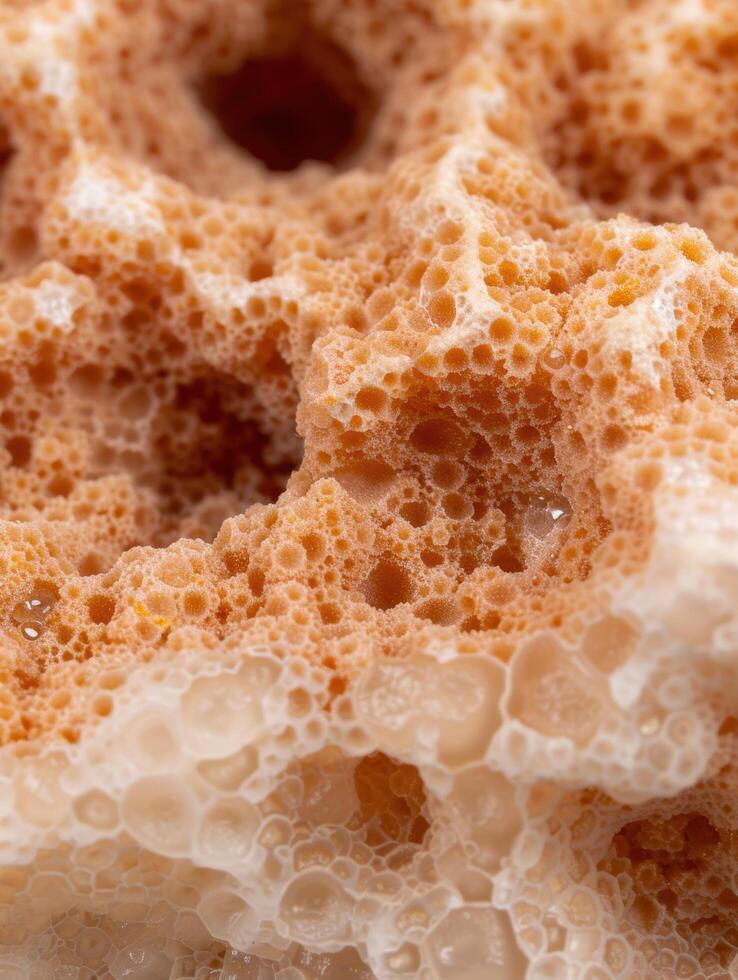 Closeup of honeycomb texture photo