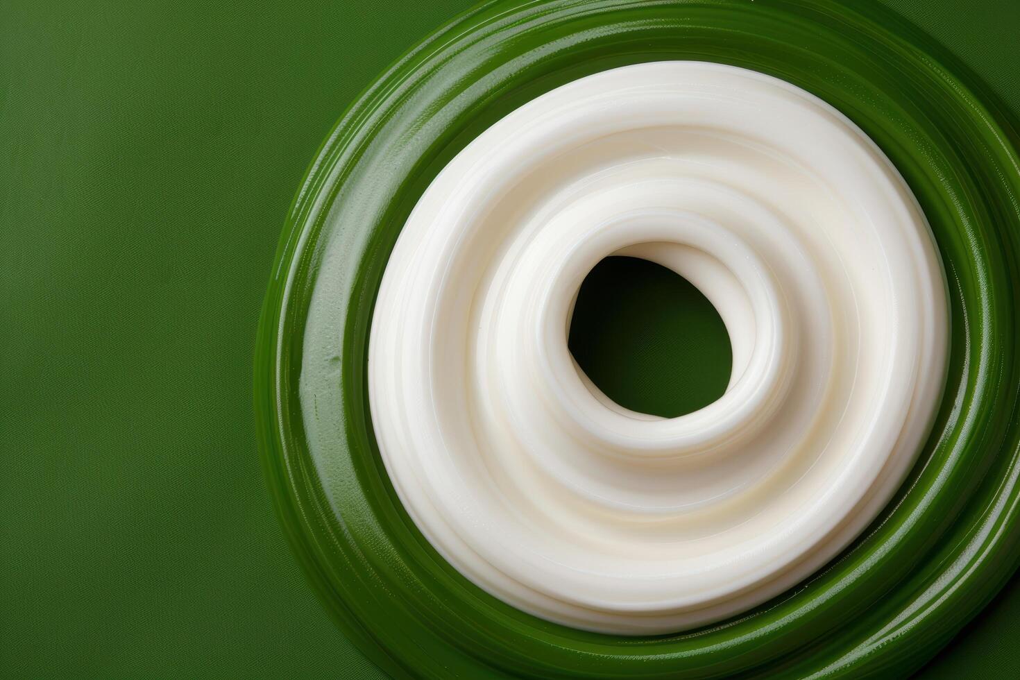 Swirling vortex of white and green photo