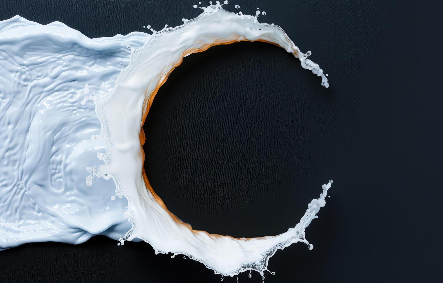 Splashing water in a circular motion photo
