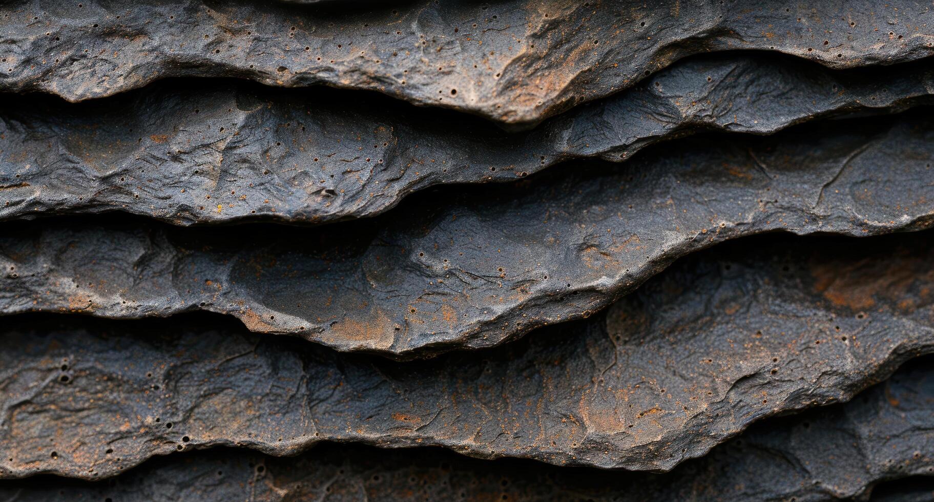 Textured rock surface with natural patterns and cracks photo