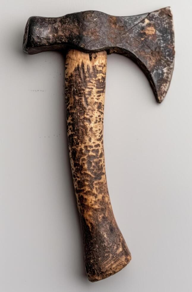 Vintage rustic axe head photo