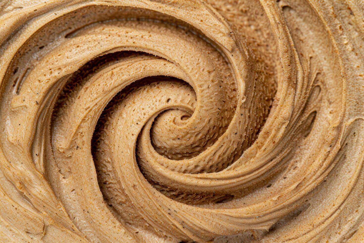 Swirling patterns in peanut butter photo
