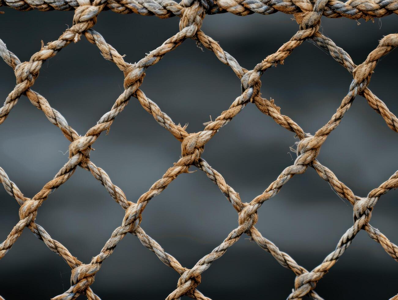 Intricate rope net pattern photo