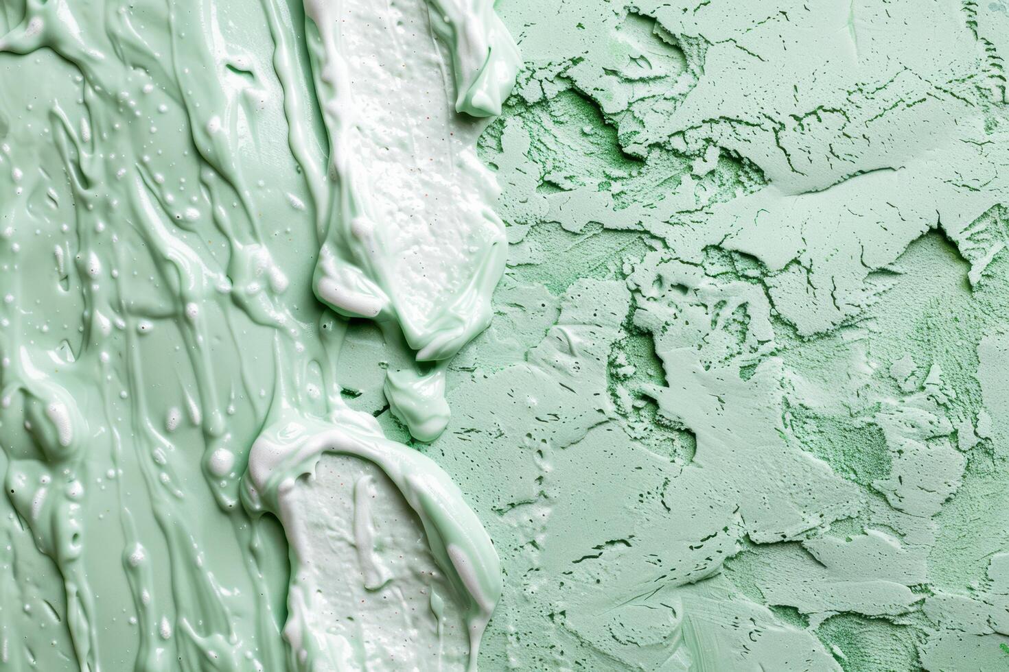 Textured green background with abstract patterns photo