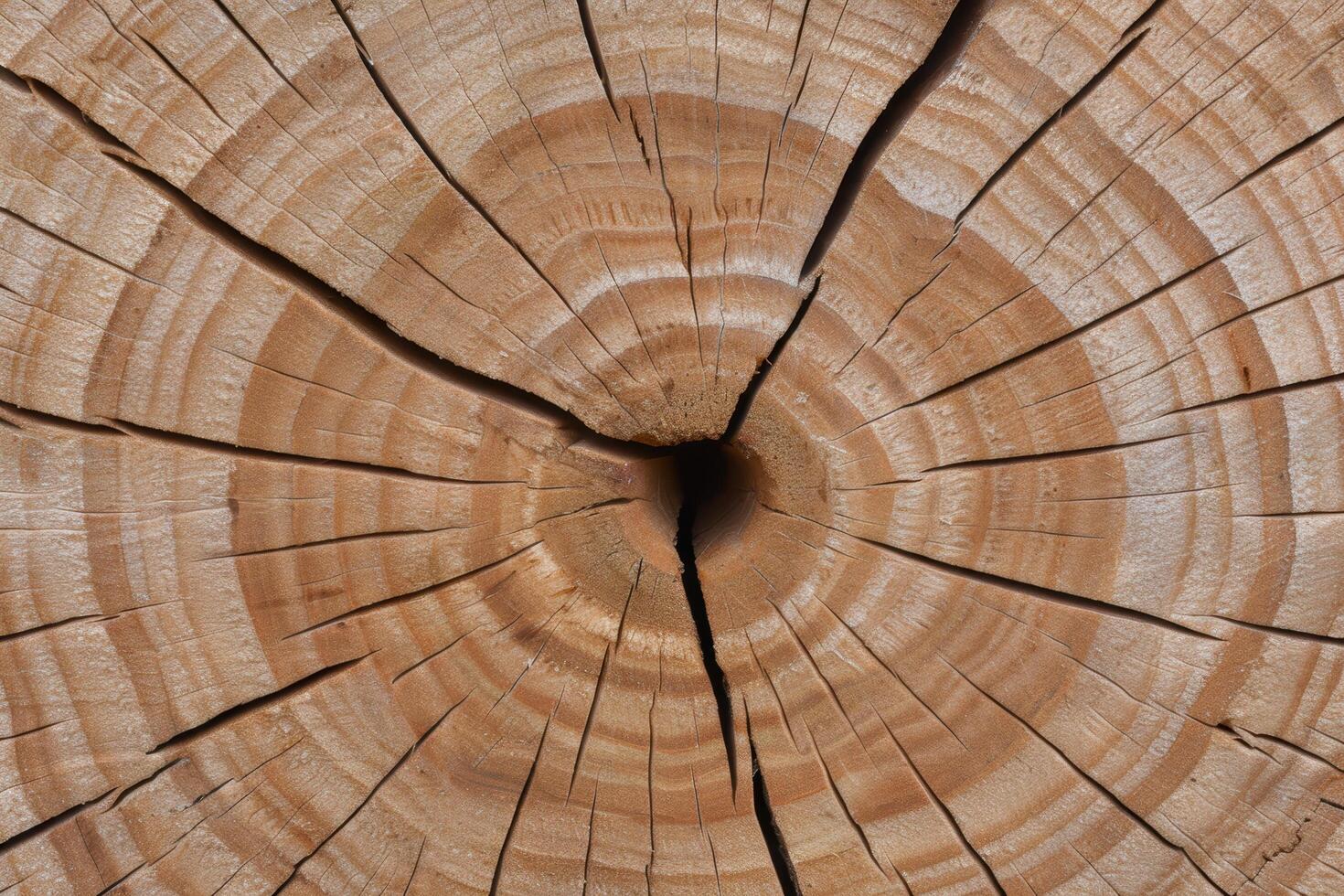 Detailed cross section of a tree trunk photo
