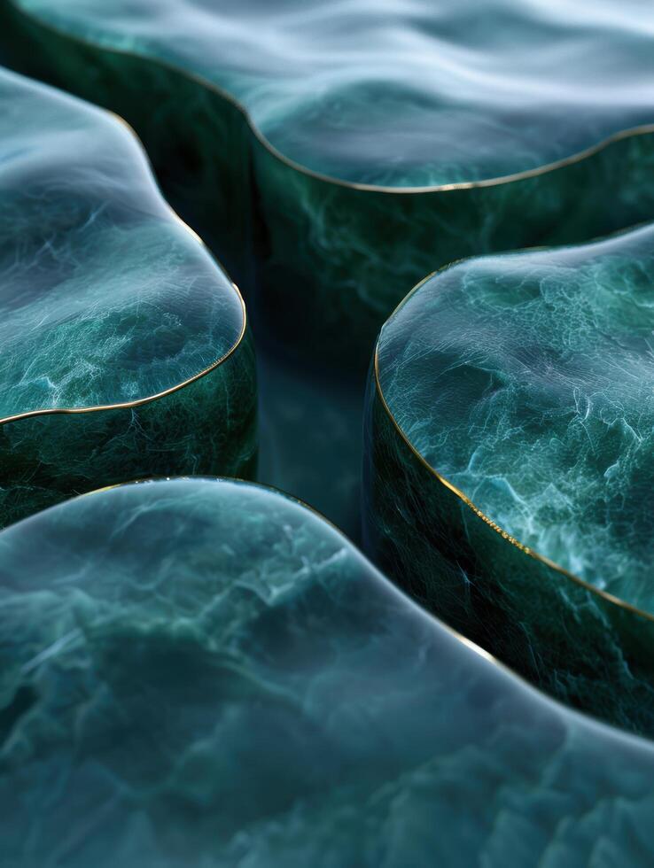 Mesmerizing Emerald Waves photo