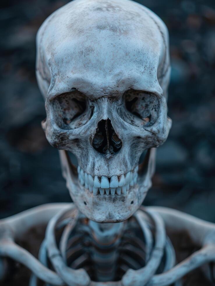 Haunting skeletal remains photo