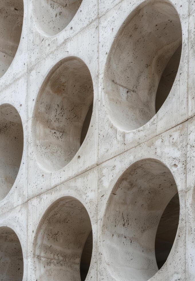 Abstract architectural pattern in concrete photo