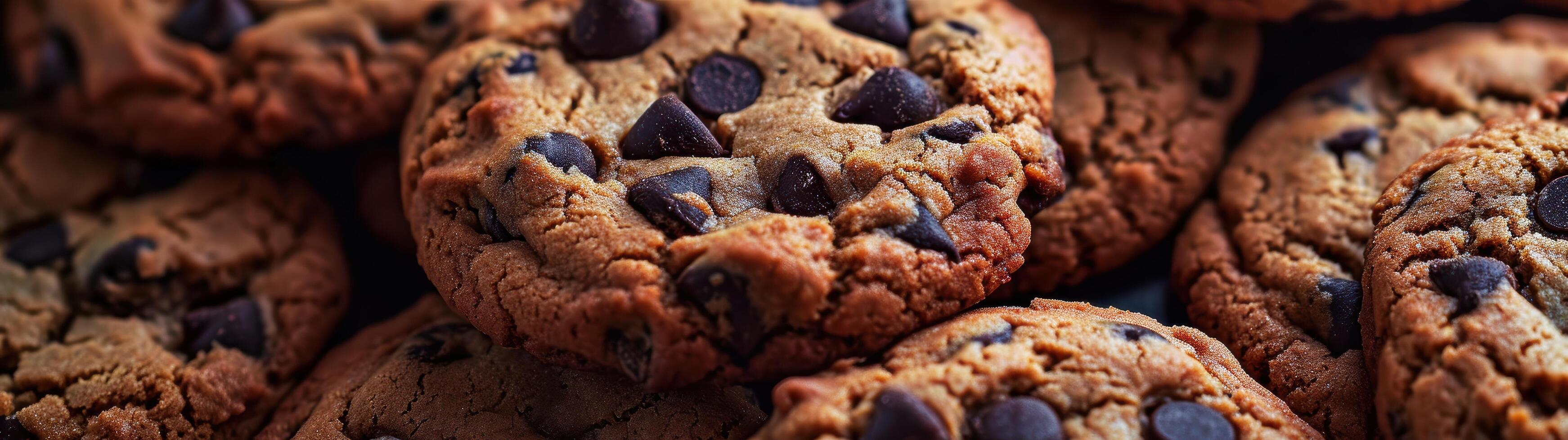 Delicious homemade chocolate chip cookies photo