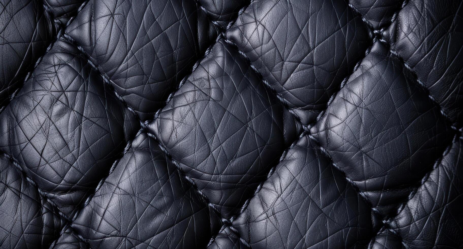 Textured black leather background photo