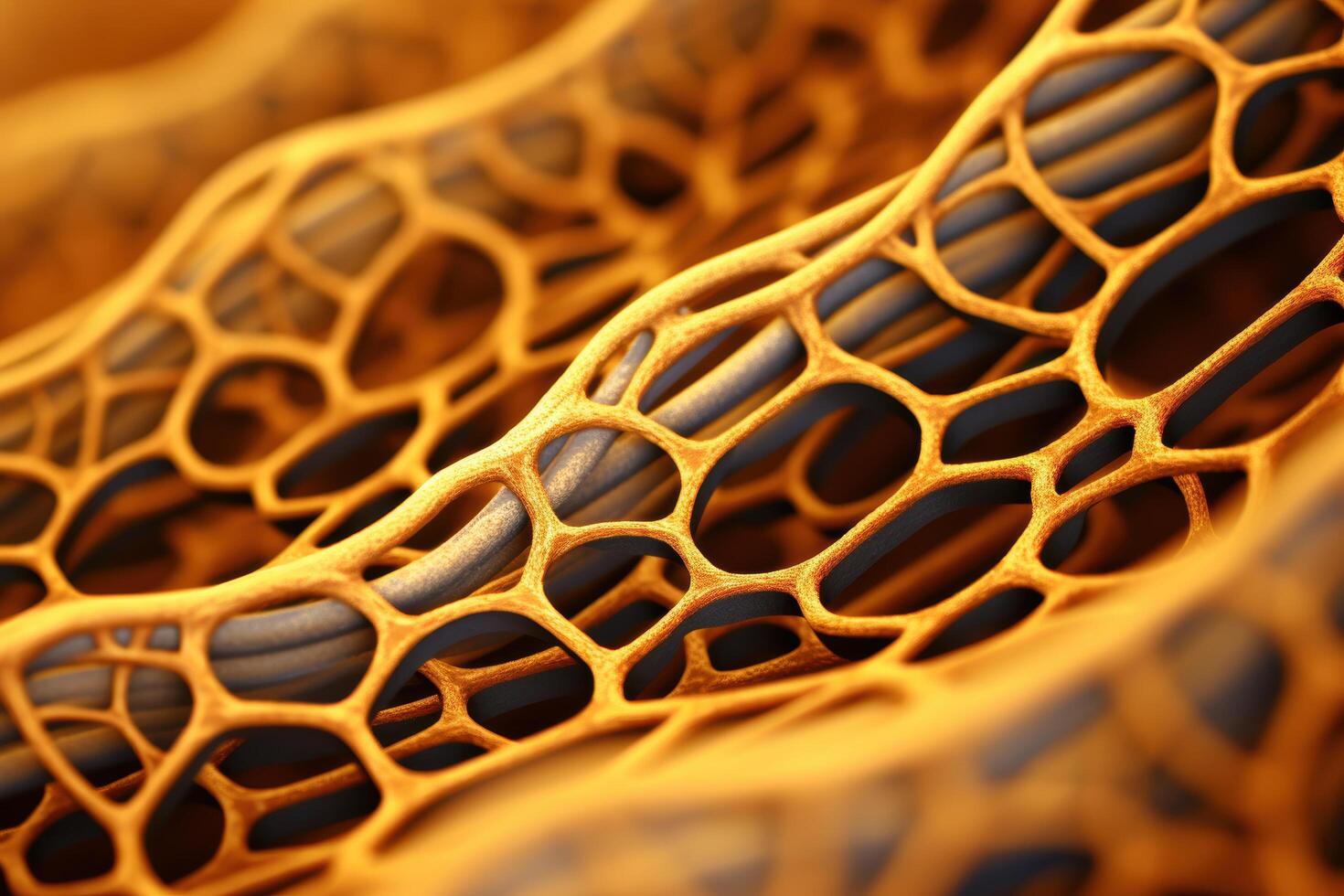 intricate honeycomb pattern in warm tones photo