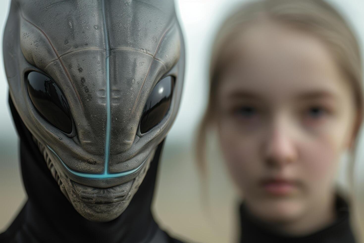 alien encounter with human photo