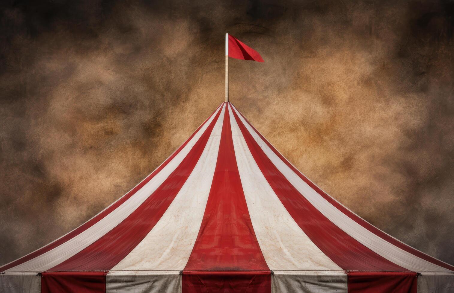 Dramatic circus tent against a stormy sky photo