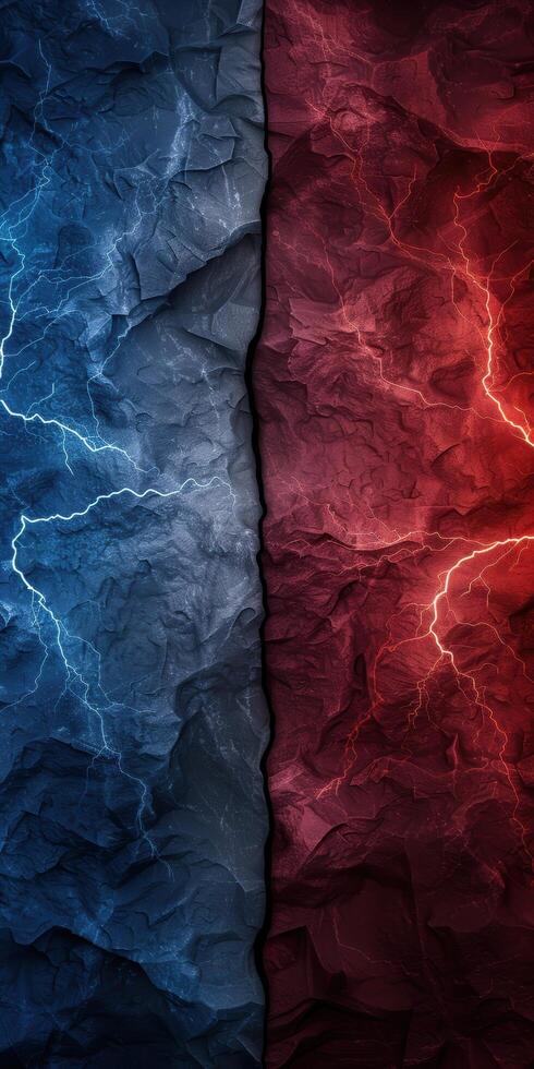 Dramatic contrasting textures and colors photo