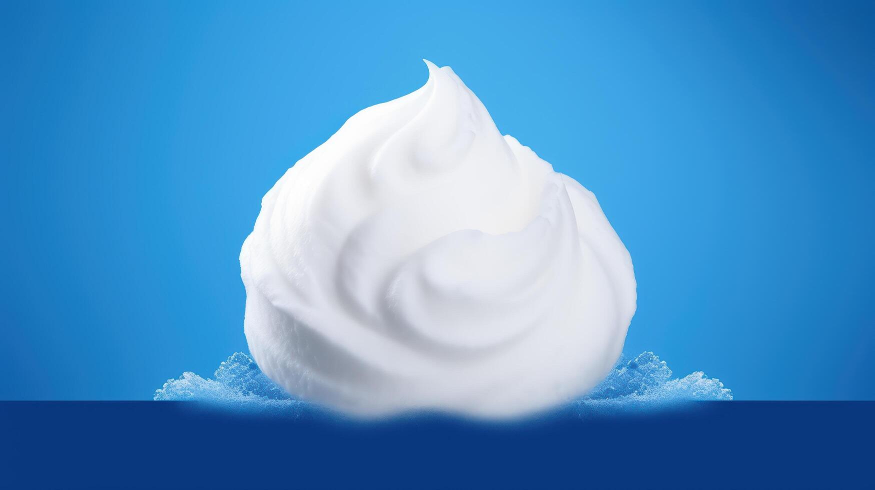 Fluffy white cloud against blue sky photo