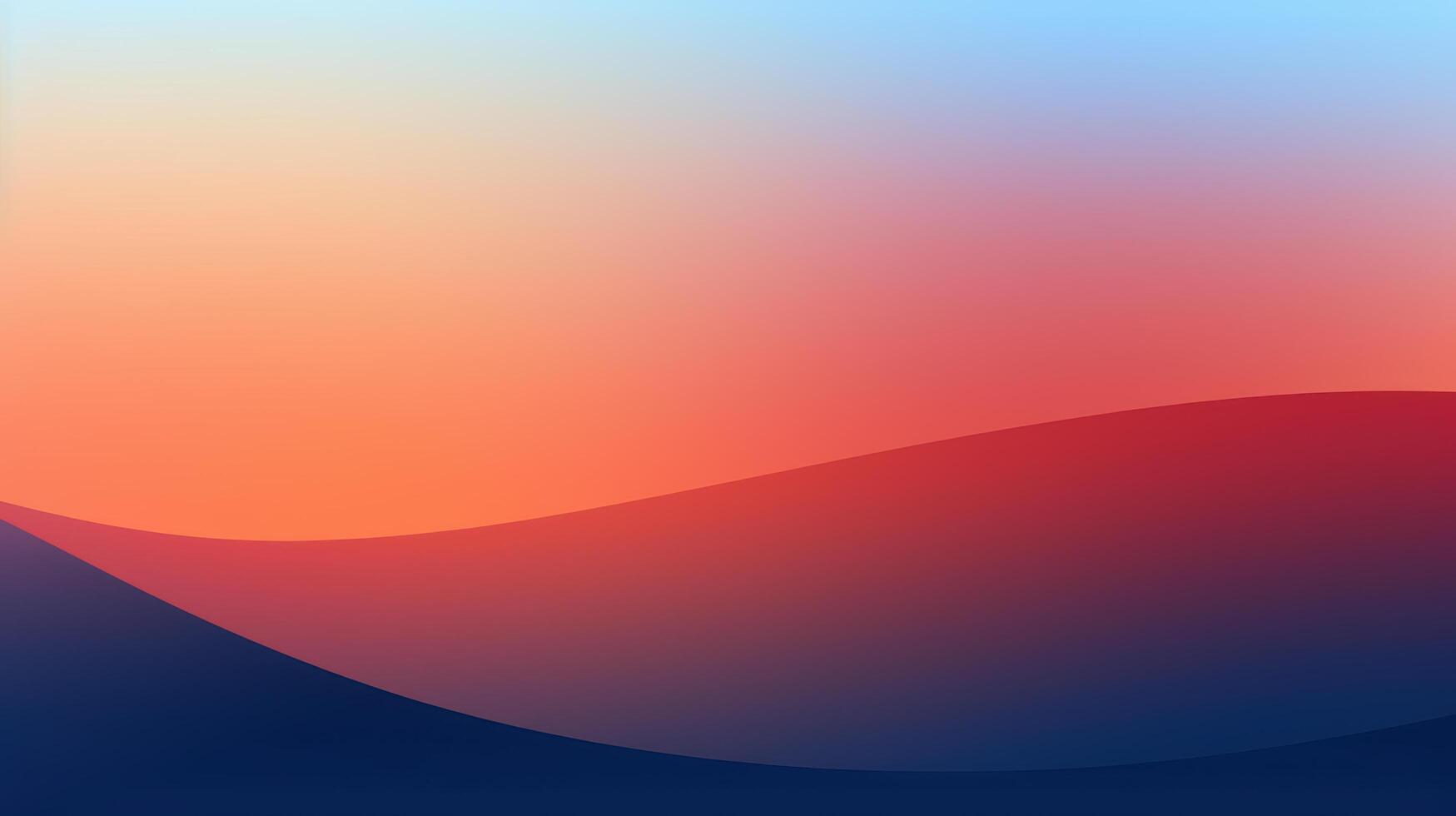 Stunning sunset over rolling hills photo