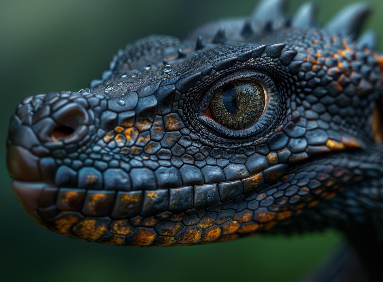 Close up of a reptiles eye photo