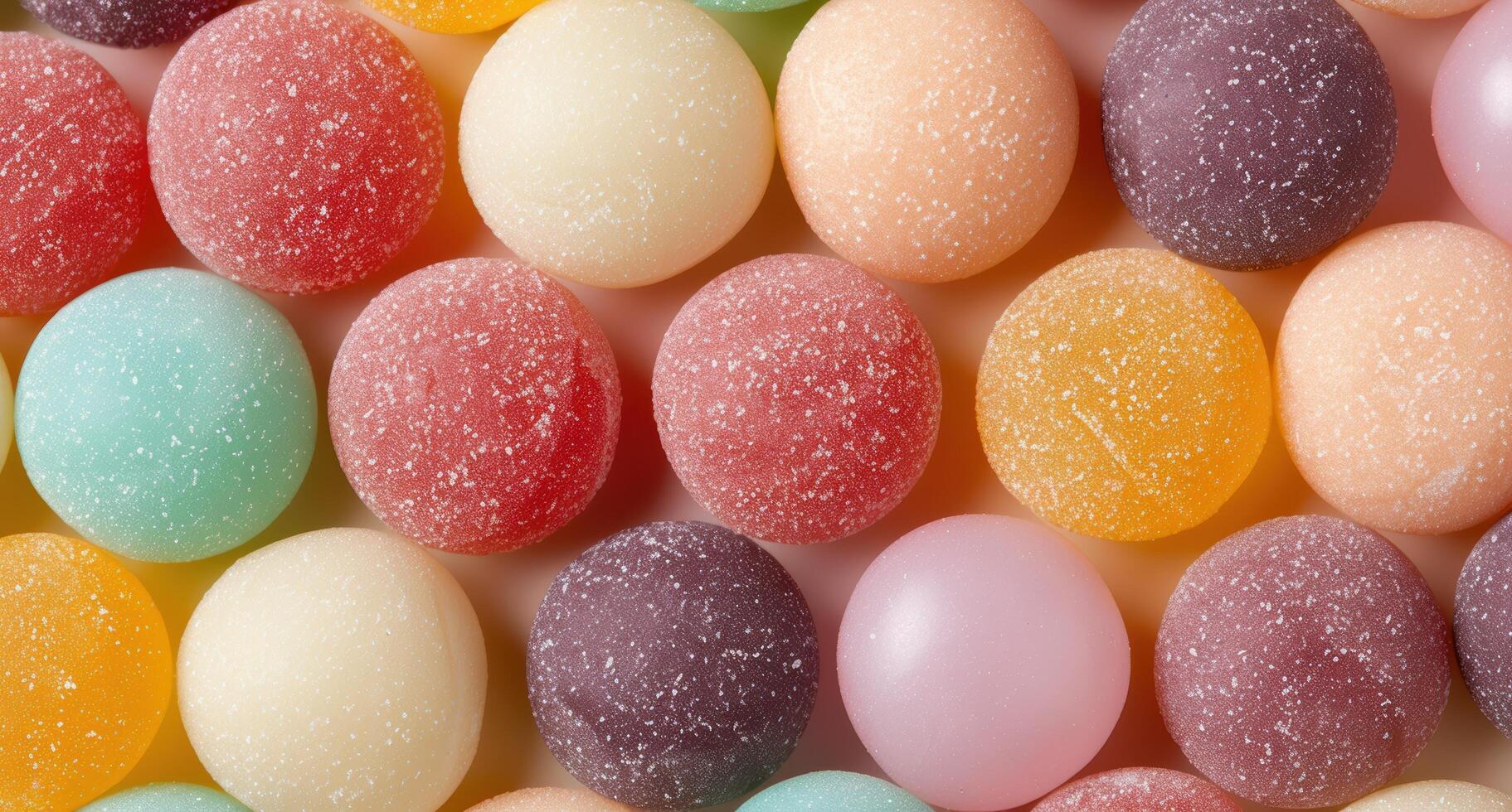 Assorted colorful gummy candies photo