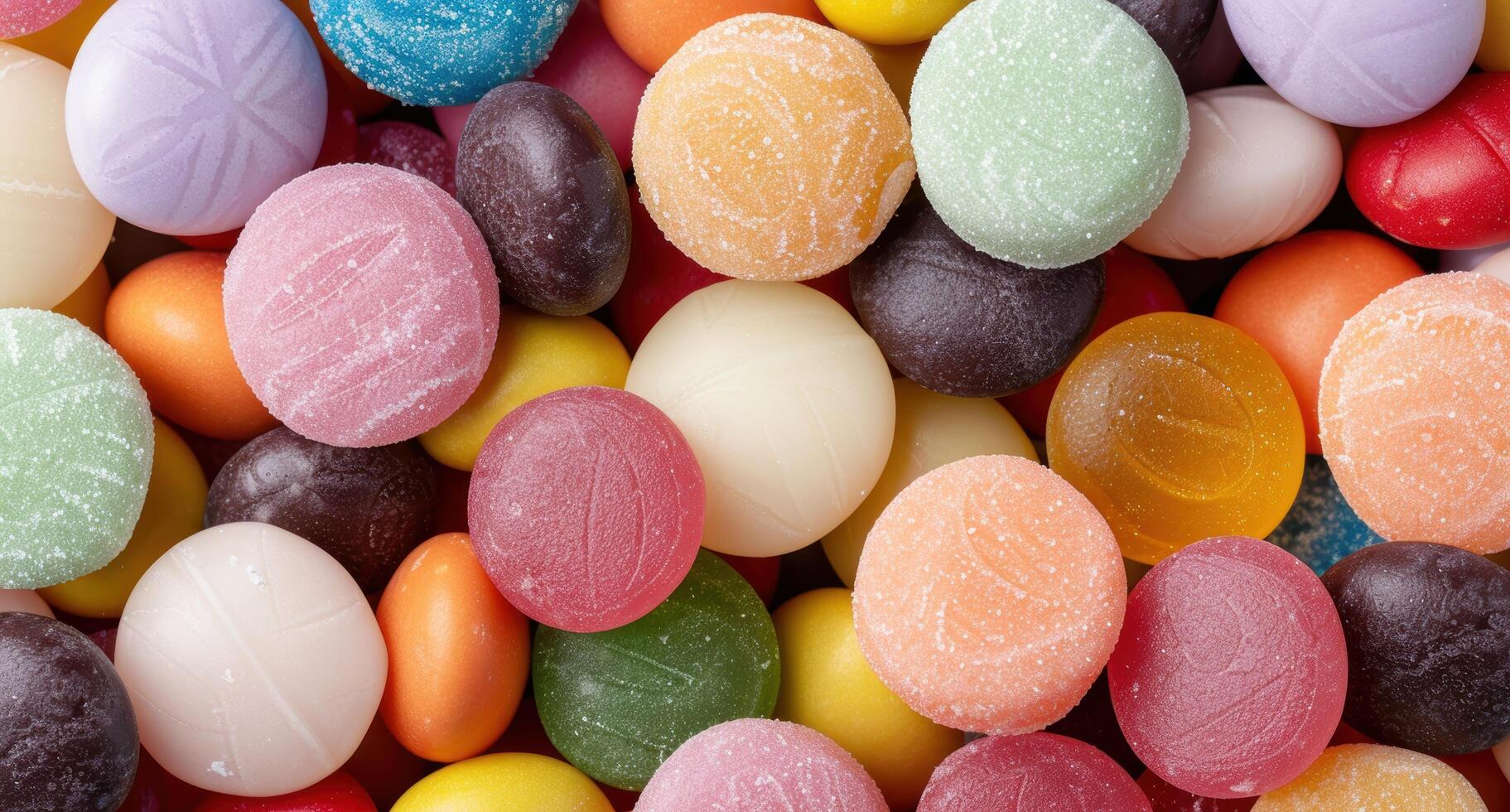 Assortment of colorful candy photo