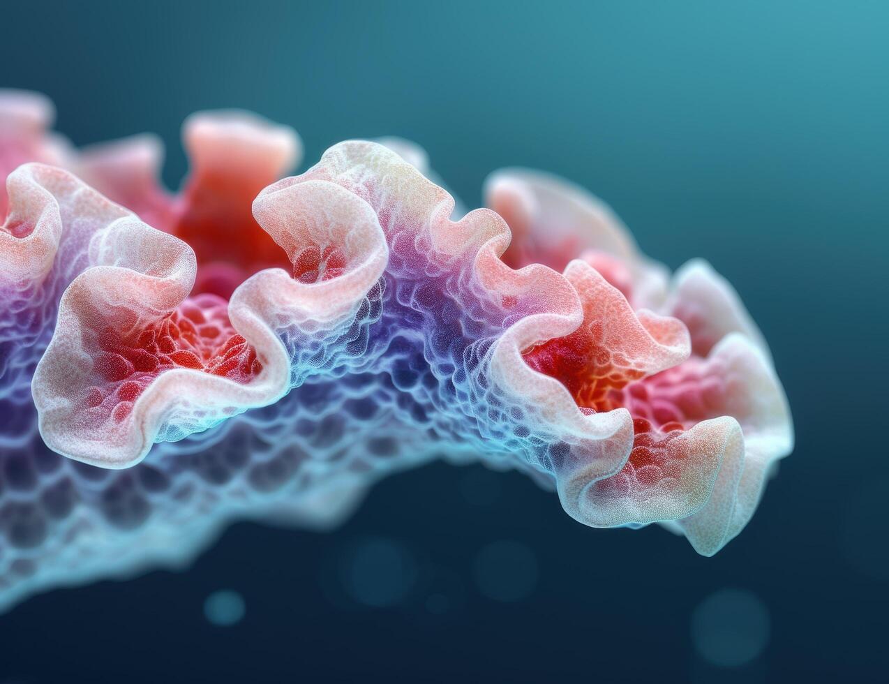Vibrant and ethereal coral reef underwater photo