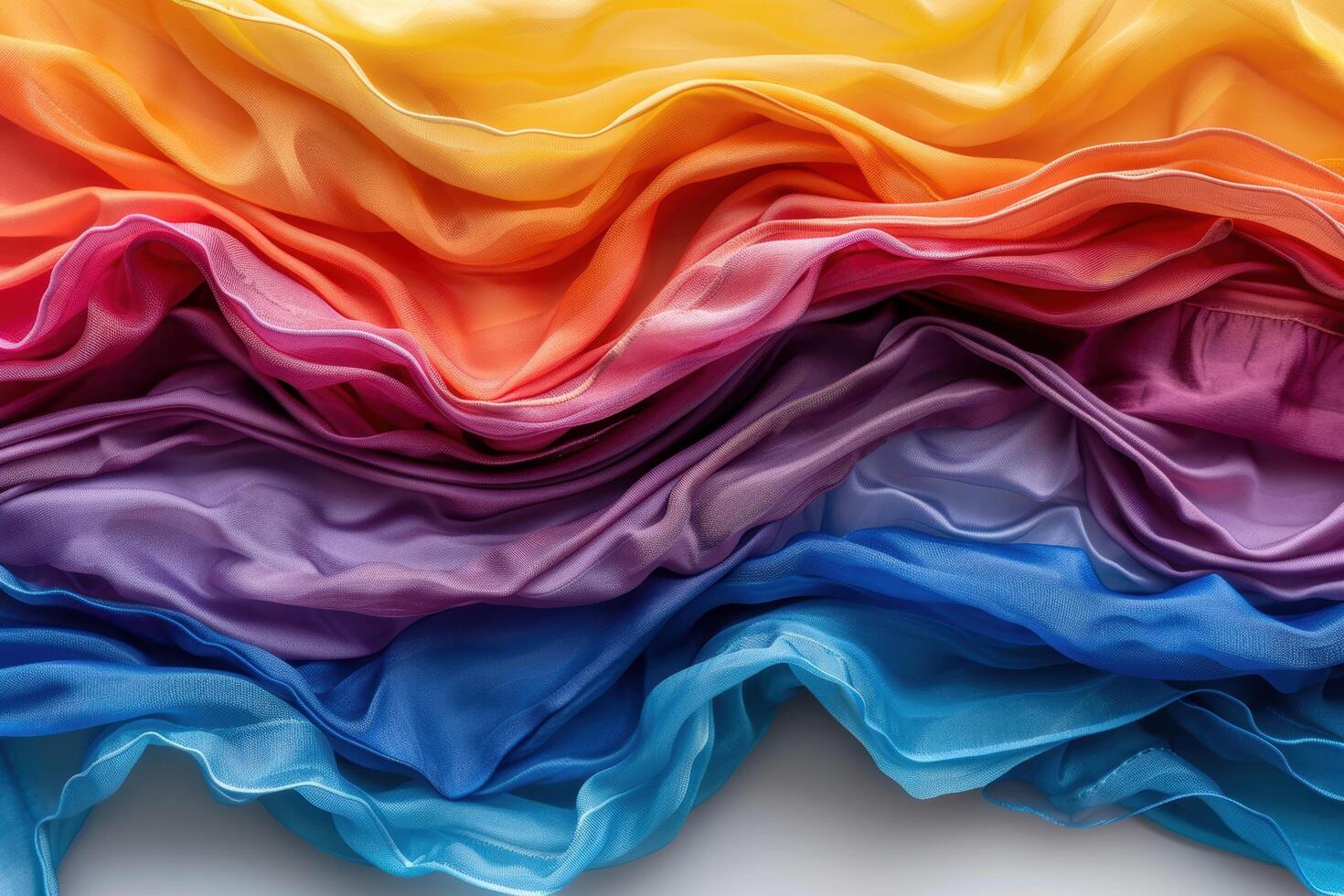 Vibrant Fabric Waves photo