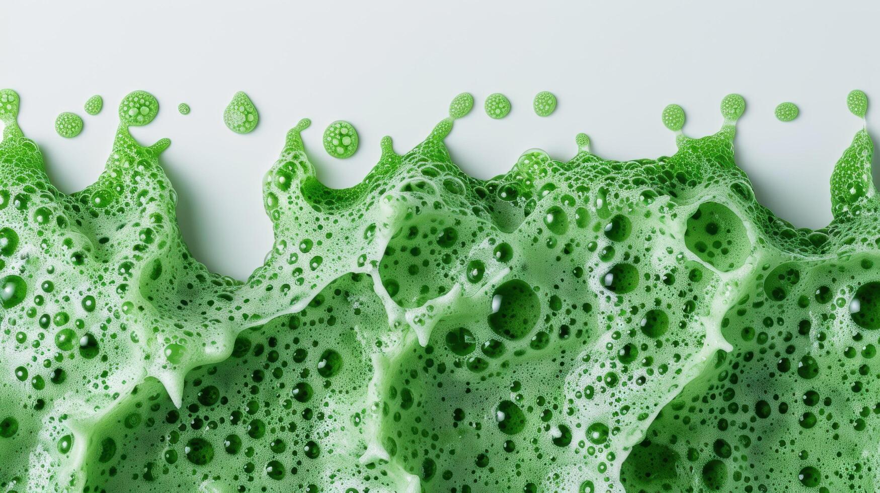 abstract green bubble background photo