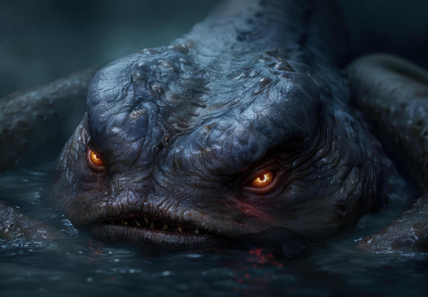 Mysterious Creature in Dark Waters photo