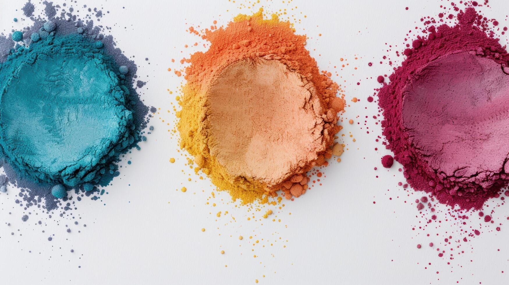 Vibrant makeup powder palette photo