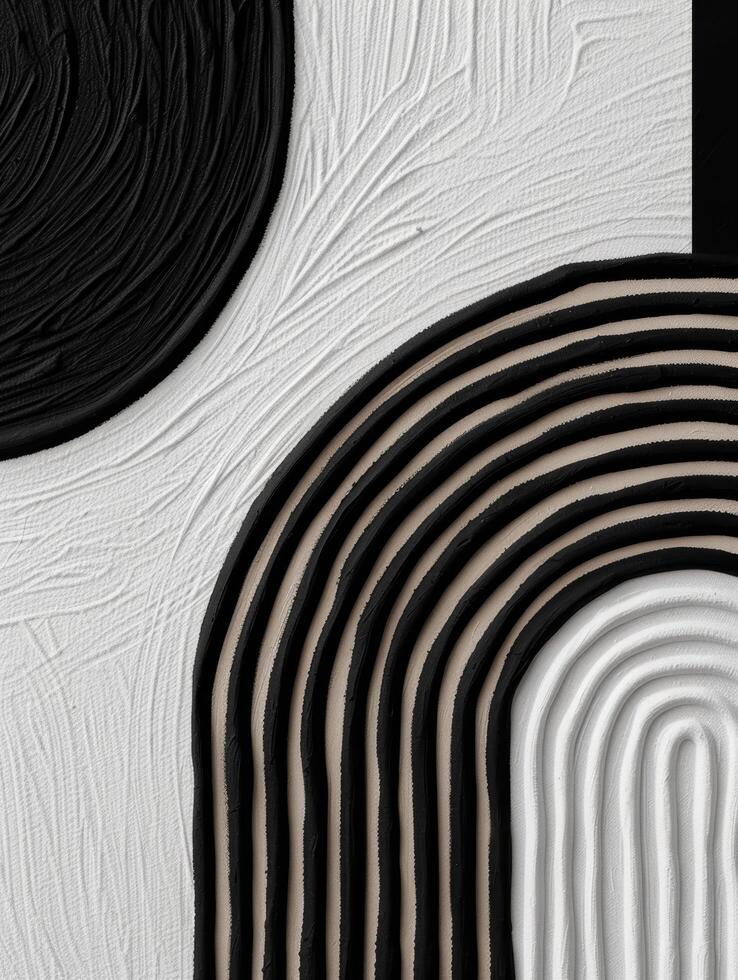 abstract black and white swirling pattern photo