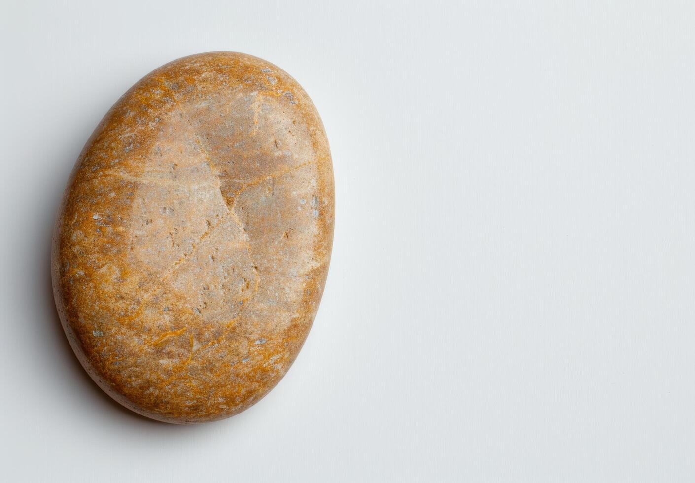 Rustic bread roll on white background photo
