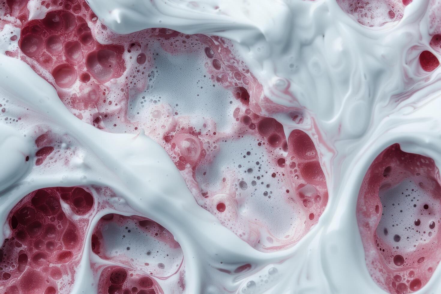 abstract fluid art background with pink and white swirls photo