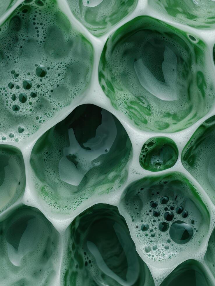 abstract green fluid art background photo