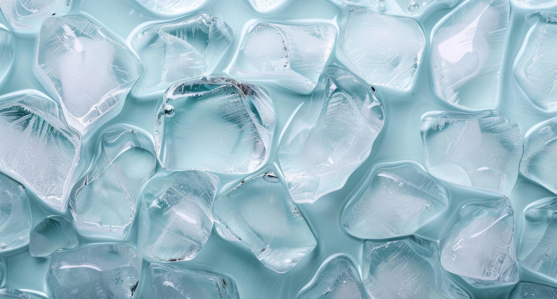 Frozen abstract ice cubes background photo