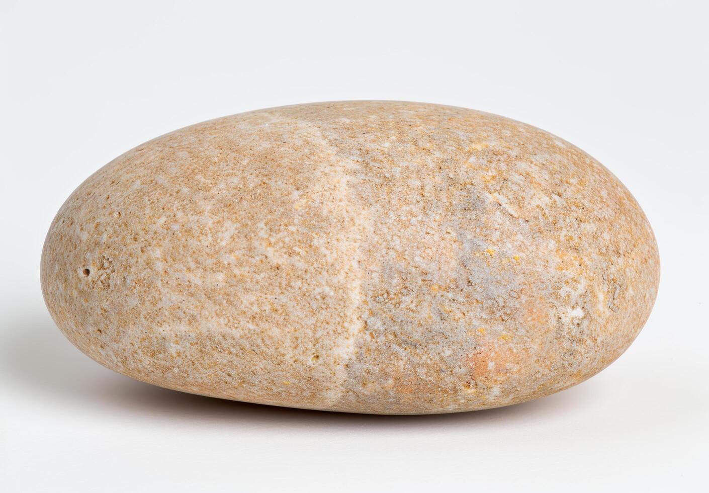 Closeup of a large, smooth river stone photo