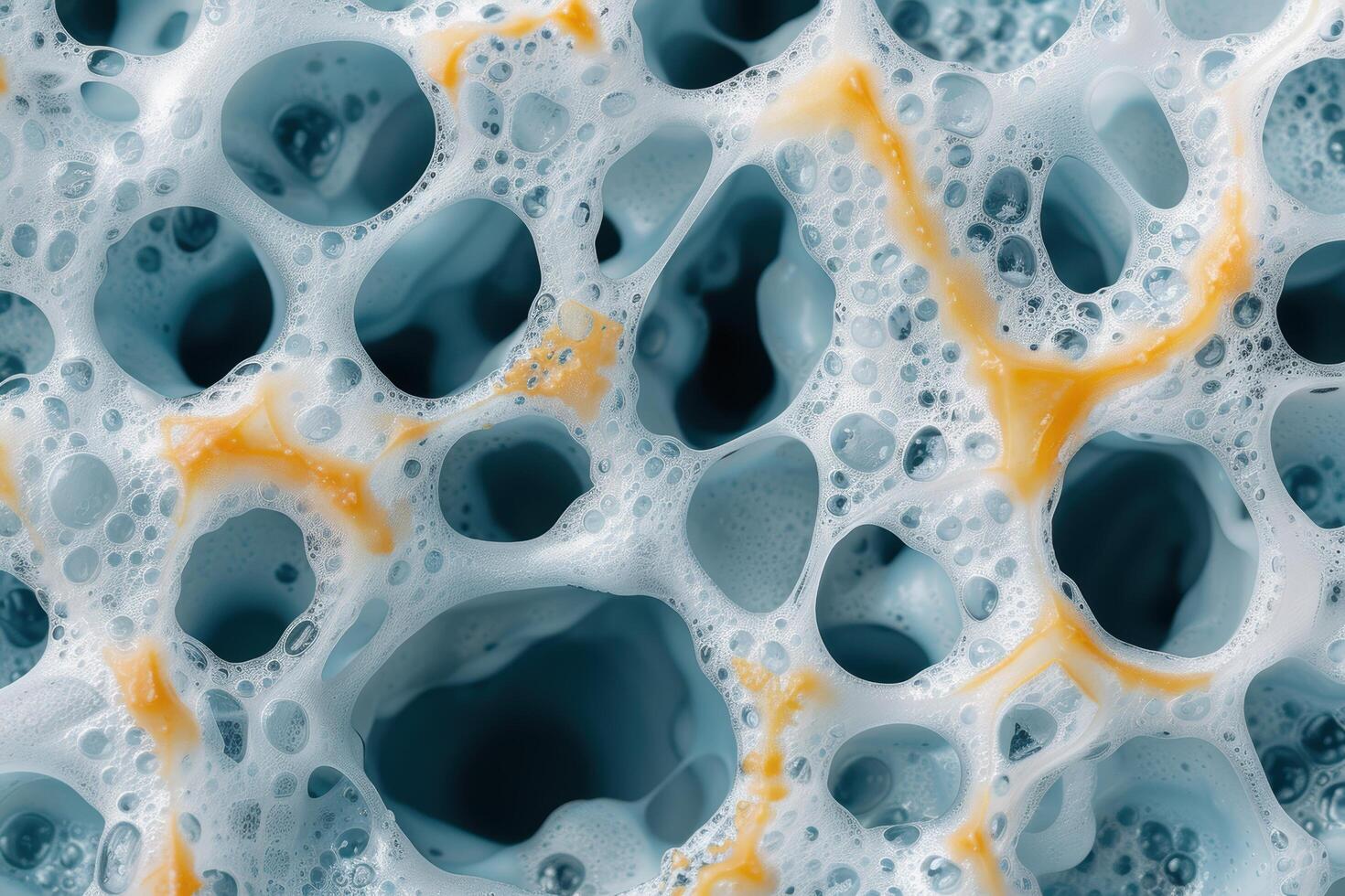 abstract fluid texture with bubbles and swirls photo
