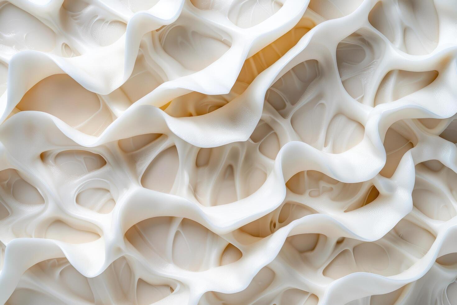 Intricate organic patterns in white and beige photo