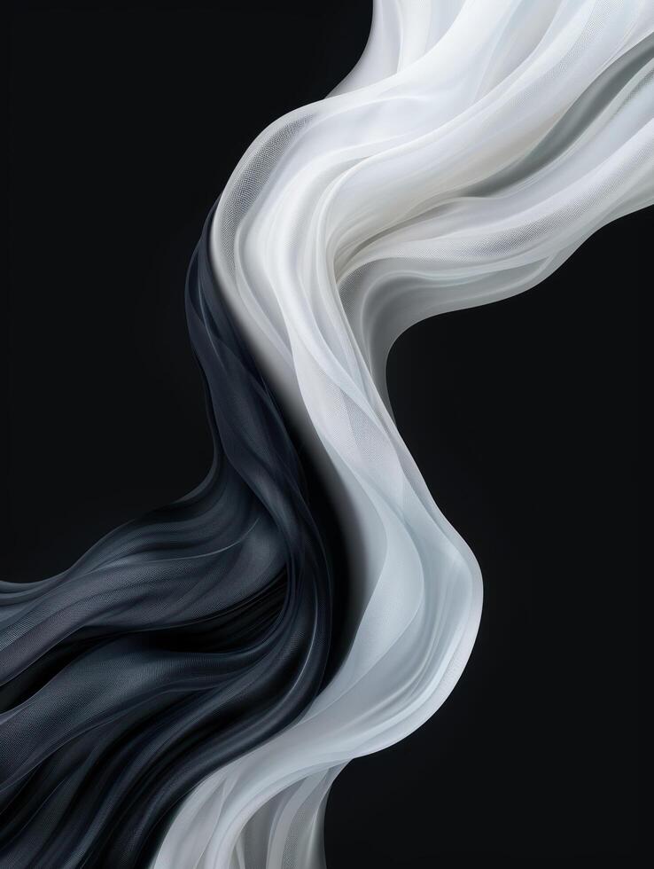 Flowing fabric abstract art photo
