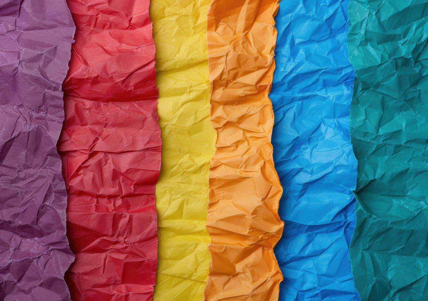 Vibrant Crumpled Paper Texture Background photo
