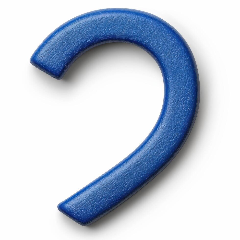 blue plastic number two photo