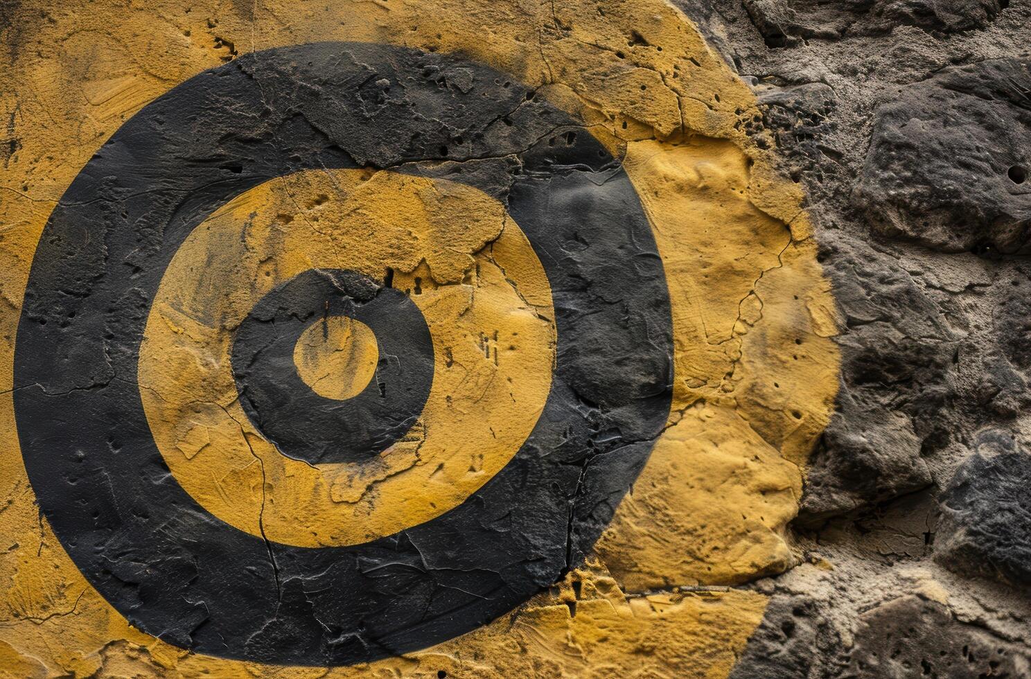 Textured abstract background with concentric circles photo
