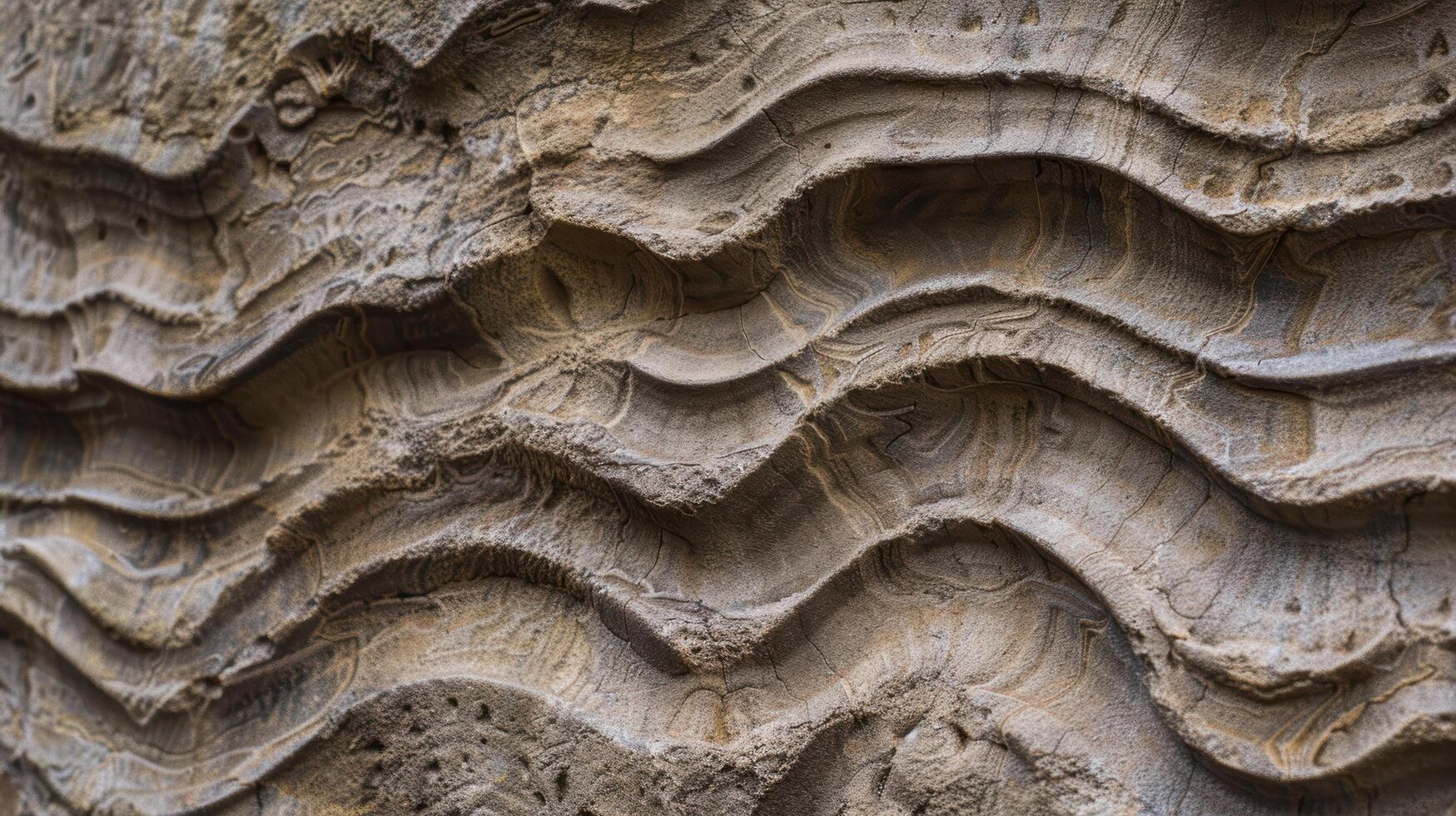 Intricate rock formations with natural patterns photo