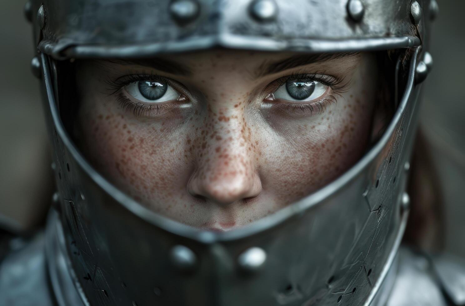 intense gaze of a focused athlete photo