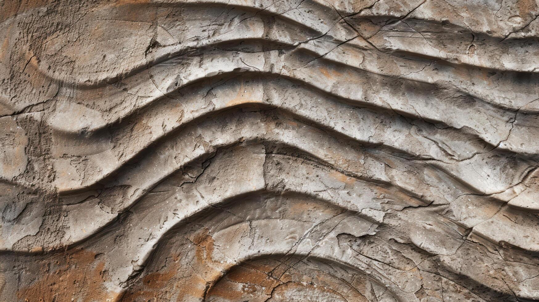 Weathered rock surface with intricate patterns photo
