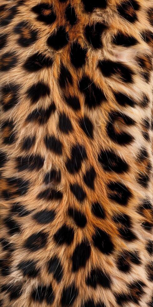 Vibrant leopard print fur texture photo