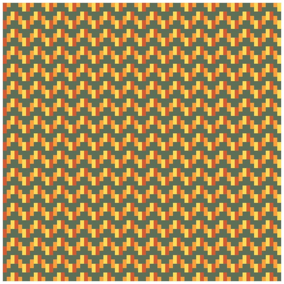 A seamless zigzag pattern with an autumn color palette. red, yellow and green background. vector