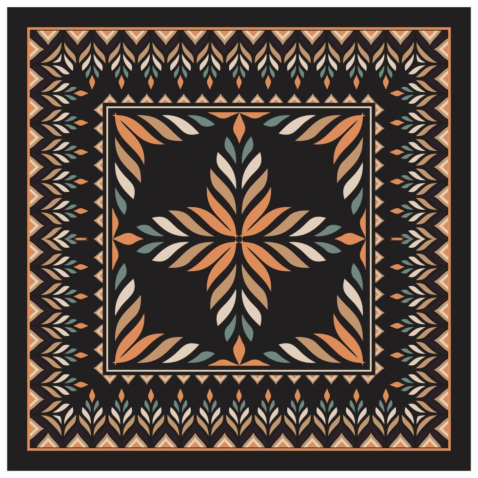 A square pattern featuring alternating red and black colors, creating a bold and striking visual effect. vector