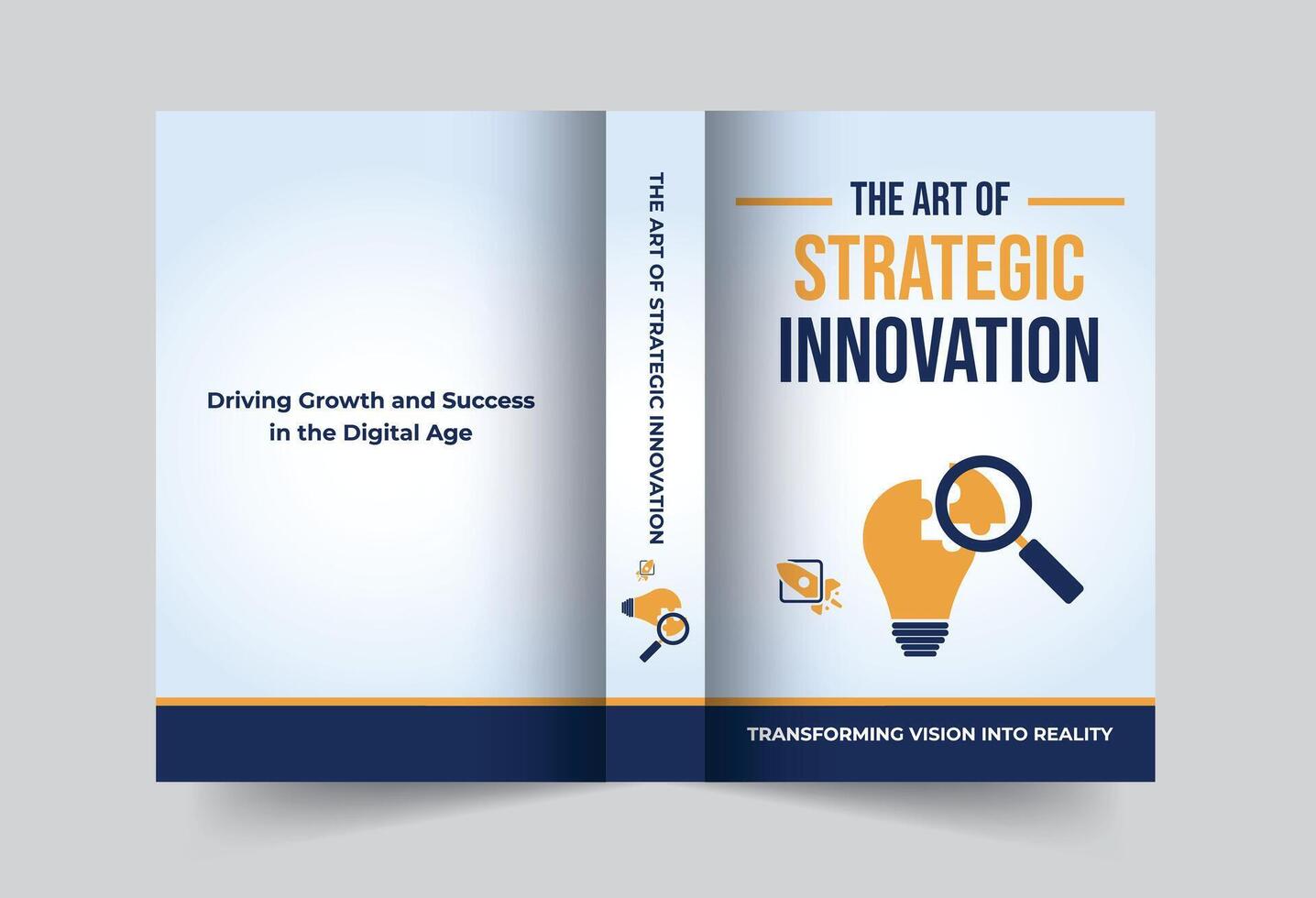 Modern Business Book Cover Design Set , Corporate Template vector